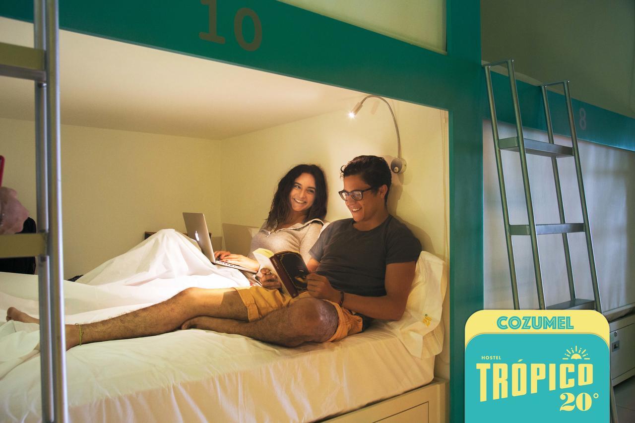Hostel Frente Al Mar Tropico 20º 科苏梅尔 外观 照片